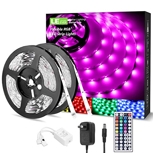 LE LED Strip Lights, 32.8ft RGB LED Strips, 5050 SMD LED Color Changing