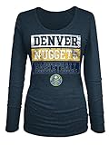 NBA Women's Triblend Jersey Long Sleeve V Neck Tee