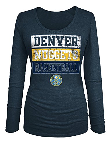 NBA Women's Triblend Jersey Long Sleeve V Neck Tee
