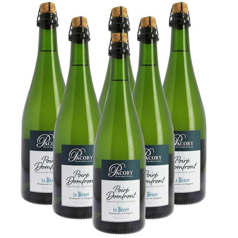 Lot de Poiré Domfront AOC ferme des Grimaux, famille Pacory - 6 Bouteilles de 75cl - Produits-Normandie