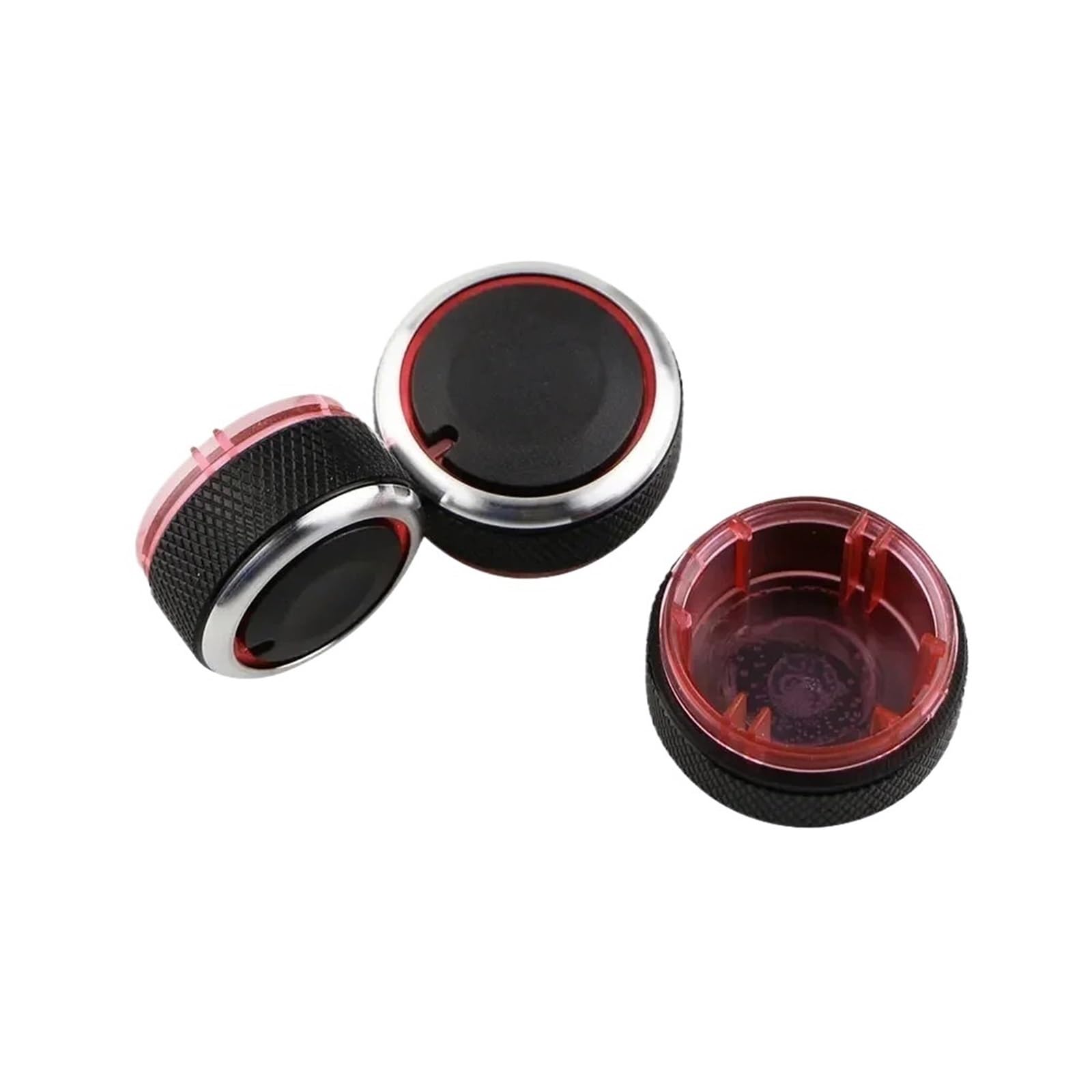3 pezzi/set manopole interruttore riscaldamento clima pulsanti di controllo quadranti telaio calore anello aria condizionata copertura adatta for Volkswagen adatta for VW adatta for POLO 2004-20