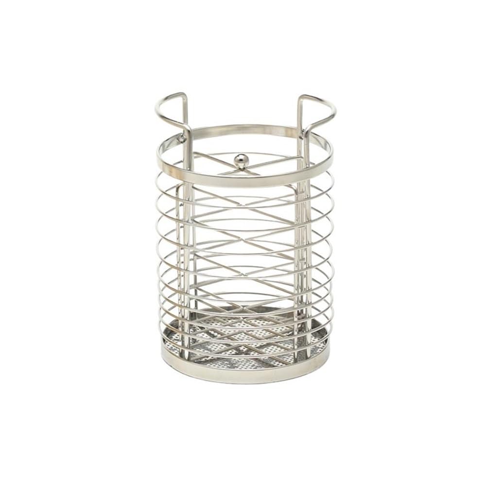 E7v2t9k6 Silver Cooking Utensil Holder Kitchen Utensil Holder Countertop Cutlery Drainer Cooking Organiser For Spoons Cutlery Organizer(Silver)