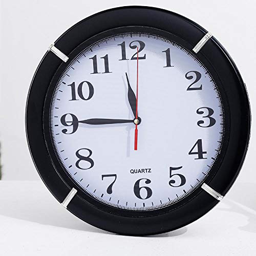 LZLXX Perfect Time Funksteuerung Outdoor- und Indoor-Gartenuhr Büro- und Raumwanduhr Schwarz Digitale Wanduhr@Schwarz Cover