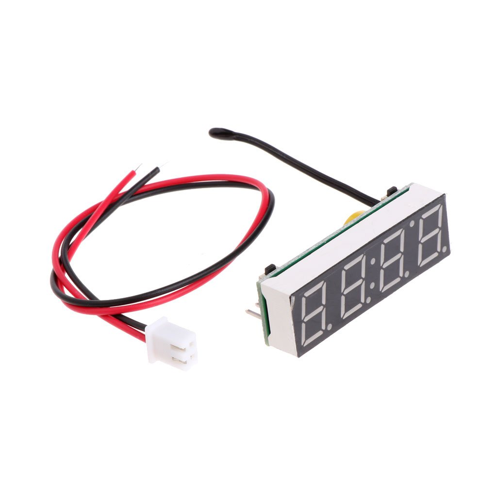 PURPLELILY Multifunctional 3 In 1 12V 5-20V Digital Car Led Electronic Clock For Time Temperature Voltage Meter Digital Clock Timer For Kids