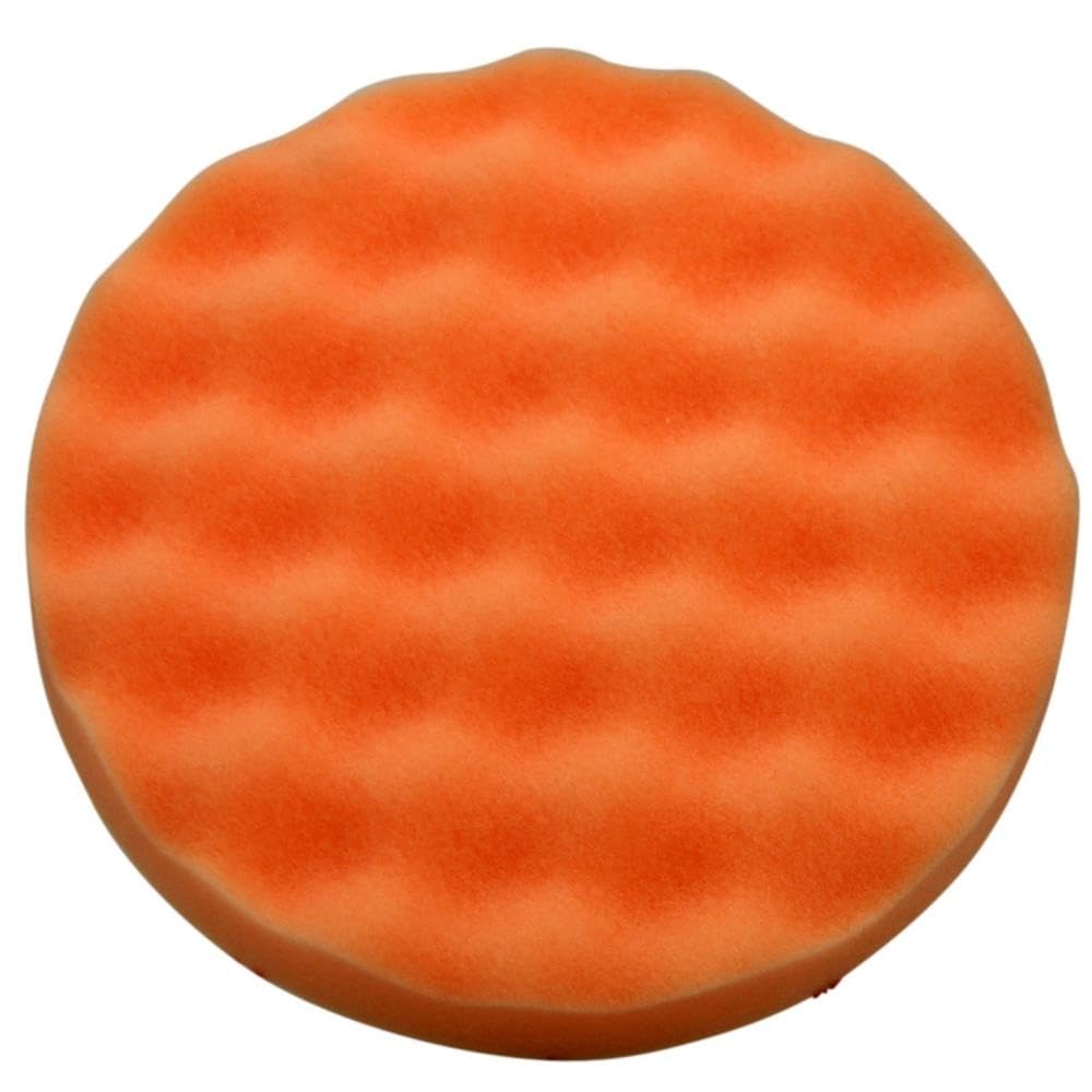 3M Perfect-it III Schiuma di Lucidatura con Borchie - vita extra, Arancione, Diametro 133mm, 2 pezzi