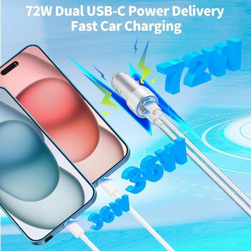 Mitsugawa TD2201 [Mfi Certified] Iphone 16 Fast Car Charger Kit thumb #7