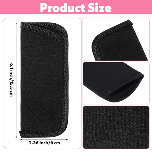 Image of YUXIANLB 6Pcs Slip in Eyeglasses Cases, Reading Glasses Pouch, Fabric Spectacle Pouch, Soft Slim Glasses Slip in Glasses Sleeve, Black Eye glasses Pouch Bag