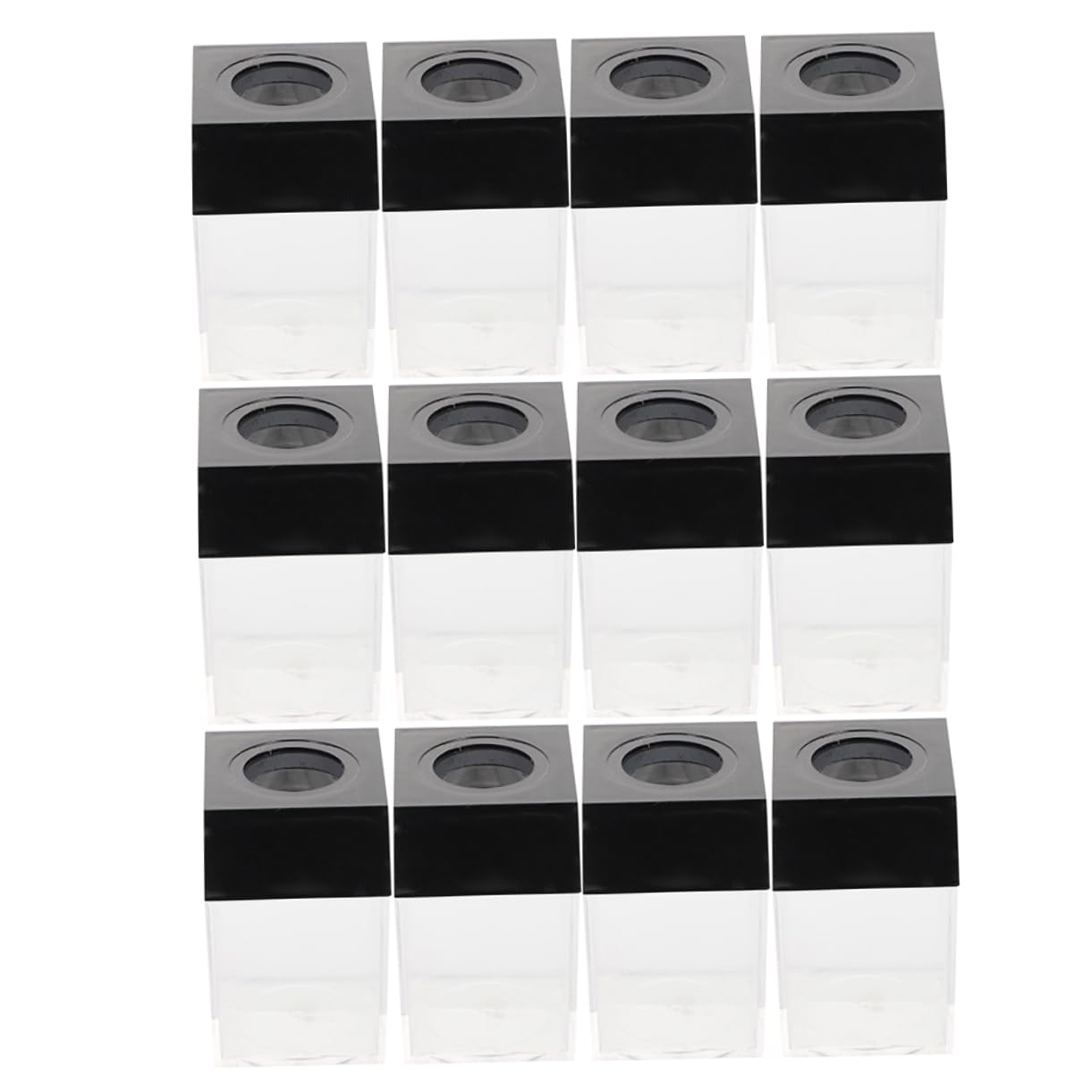 Sewroro 12piezas Caja De Clips Magnéticos Para Escritorio Organizador De Clips De Dispensador De Magnético Para Oficina Escuela