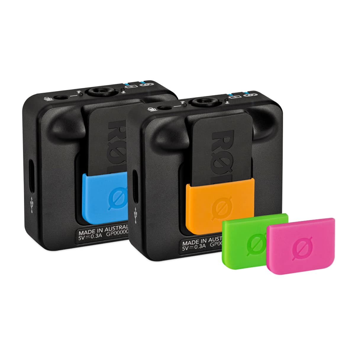 RØDE Colors 2 Kit d'identification pour microphone sans fil GO et Lavalier + chiffon microfibre Keepdrum