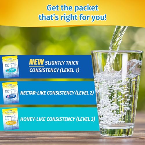 Image of Clear DysphagiAide Thickener, IDDSI Level 2 Mildly Thick (Nectar-Like) Single-Serving Packets, 80 Count