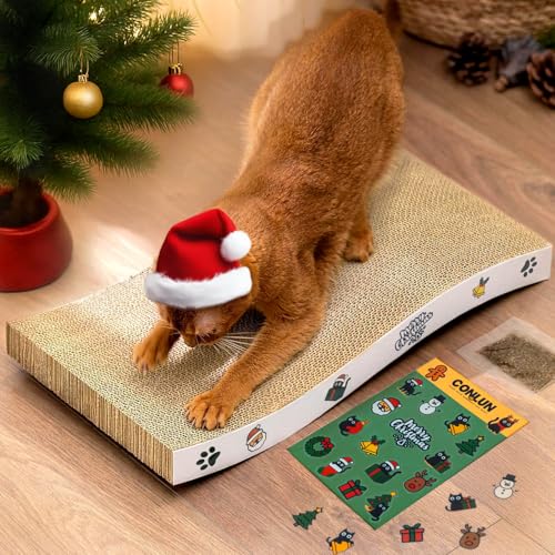 Conlun - Katzen Kratzbrett - Katzen Kratzpappe mit Premium-Kratztextur, langlebige Kätzchen Kratzmatte umkehrbar Conlun - Katzen Kratzbrett - Katzen Kratzpappe mit Premium-Kratztextur, langlebige Kätzchen Kratzmatte umkehrbar