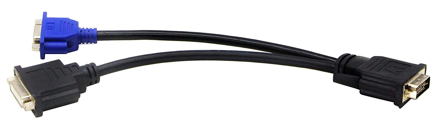Cavo splitter DVI-I a DVI-D e VGA, compatibile con Dell OptiPlex GX620 SC280