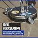 Powerhorse Pressure Washer Surface Cleaner, 12 in. Dia., 3000 PSI, 4.0 GPM, Stainless Steel, Great for Asphalt Driveways, Concrete Sidewalks, Parking Lots, Decks, Garages