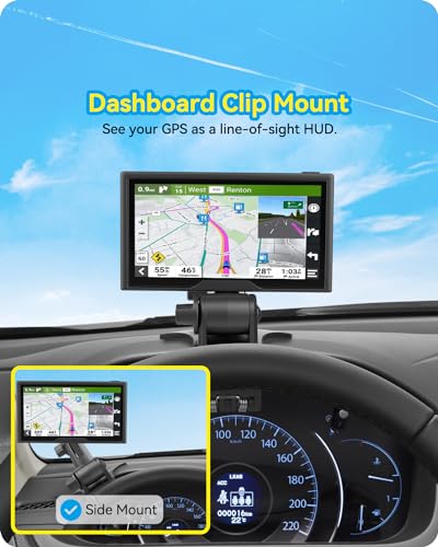 SkyTitan Suporte para painel retrovisor automotivo Garmin GPS de 17 mm, suporte de painel de montage