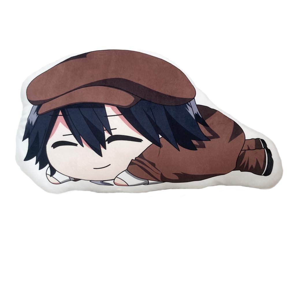 Xinchangda Bungo Stray Dogs Pillow, Anime Dazai Osamu/Nakahara Chuuya/Ranpo Edogawa Plush Pillow Cute Stuffed Nakajima Atsushi Anime Plushies
