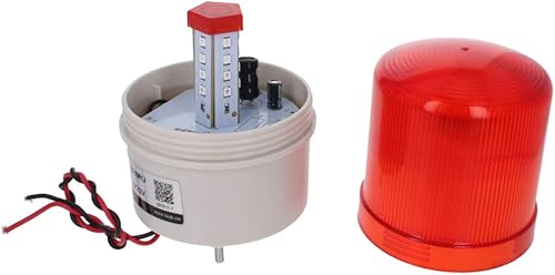 Vista 49 de Othmro Columna de luz de señal industrial LED alarma redonda torre indicador luz continua luz de advertencia roja verde DB 90db 24 V 3 W 1 unids