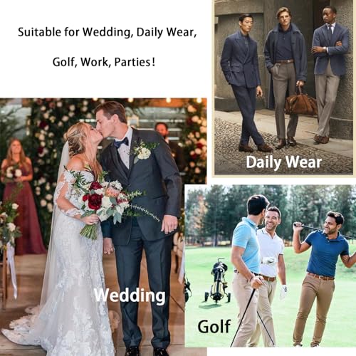 Jacquard Dress Pants Slim Fit Tuxedo Suit Pants Casual Work to Weekend Pant Trouser3