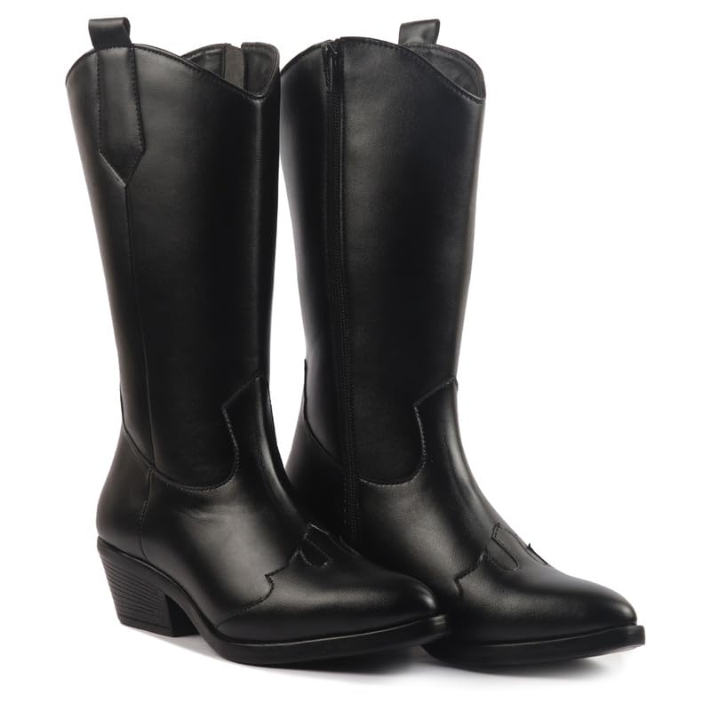 Image of FAUSTO Women Flared Heel Boots
