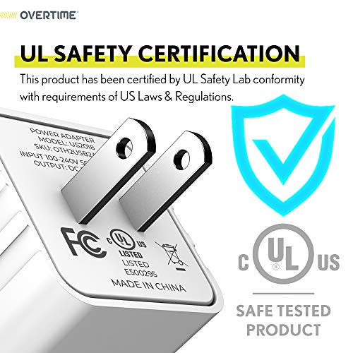 Overtime Iphone Charger Set, Apple Mfi Certified Lightning Cable With Dual Usb Wall Adapter 2.4 Amp Compatible W/Iphone 11 Pro Max Xs Xr X 8 7 6S 6 Plus Se Airpods Ipad (Rose Gold/Rose Gold, 10Ft) #TOP4