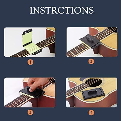 LITMIND Guitar String Cleaner, Guitar Strings Scrubber, Guitar Fretboard Cleaner, Guitar Maintenance Kit for Guitar/Bass/Ukulele - 1 Pack