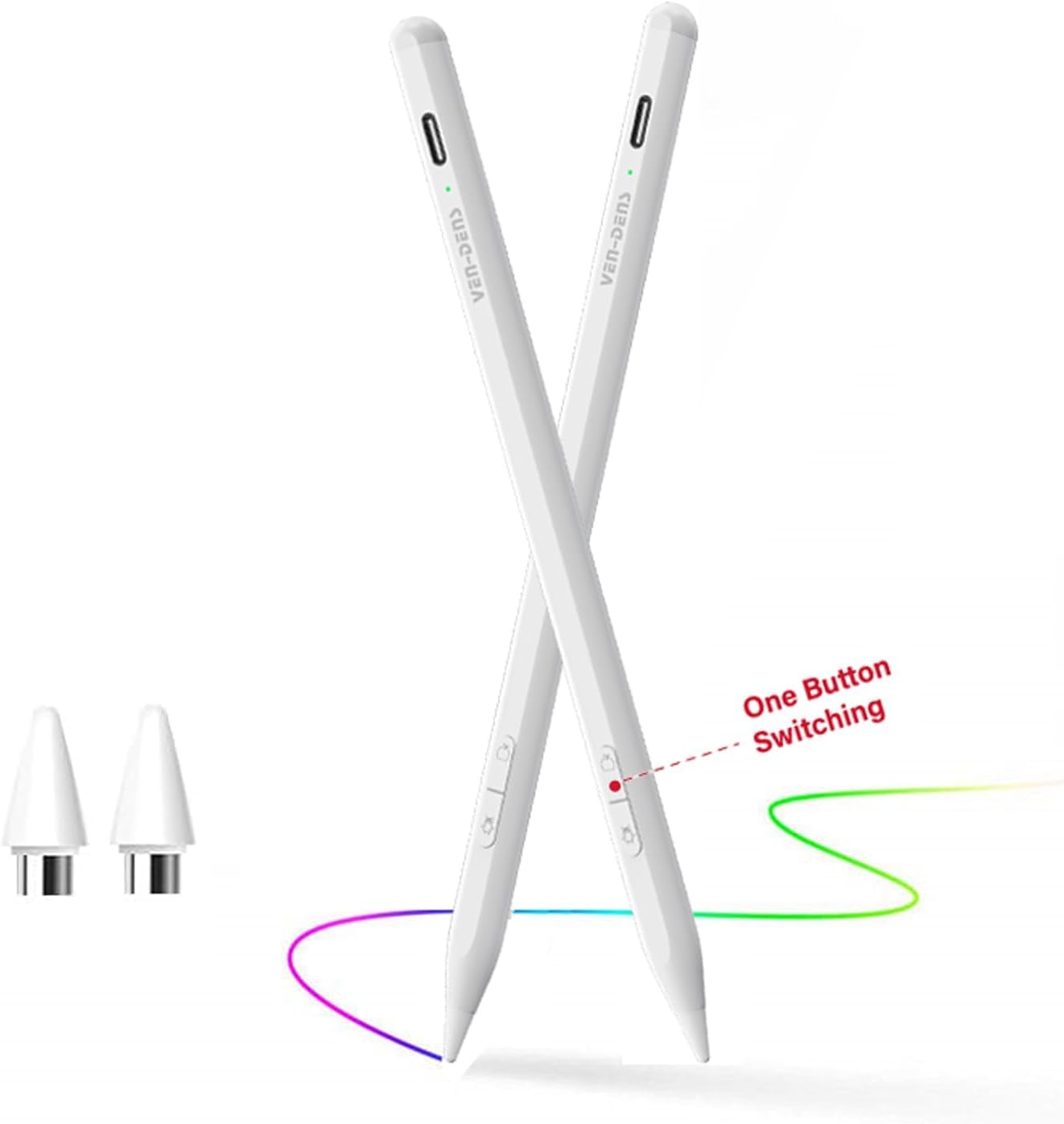 Pennino attivo compatibile con iPhone 17 Air 17 Pro Max 16e 16 Pro Max 16 Pro 16 Plus 16 Touch Screen Matita con Funzione Dual Touch Penna Ricaricabile per Scrivere e Disegno Tablet