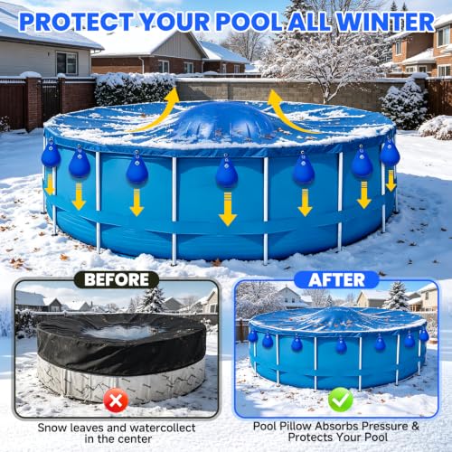 Cojín de invierno para piscina 5ft con 16 bolsas de agua miniatura 3