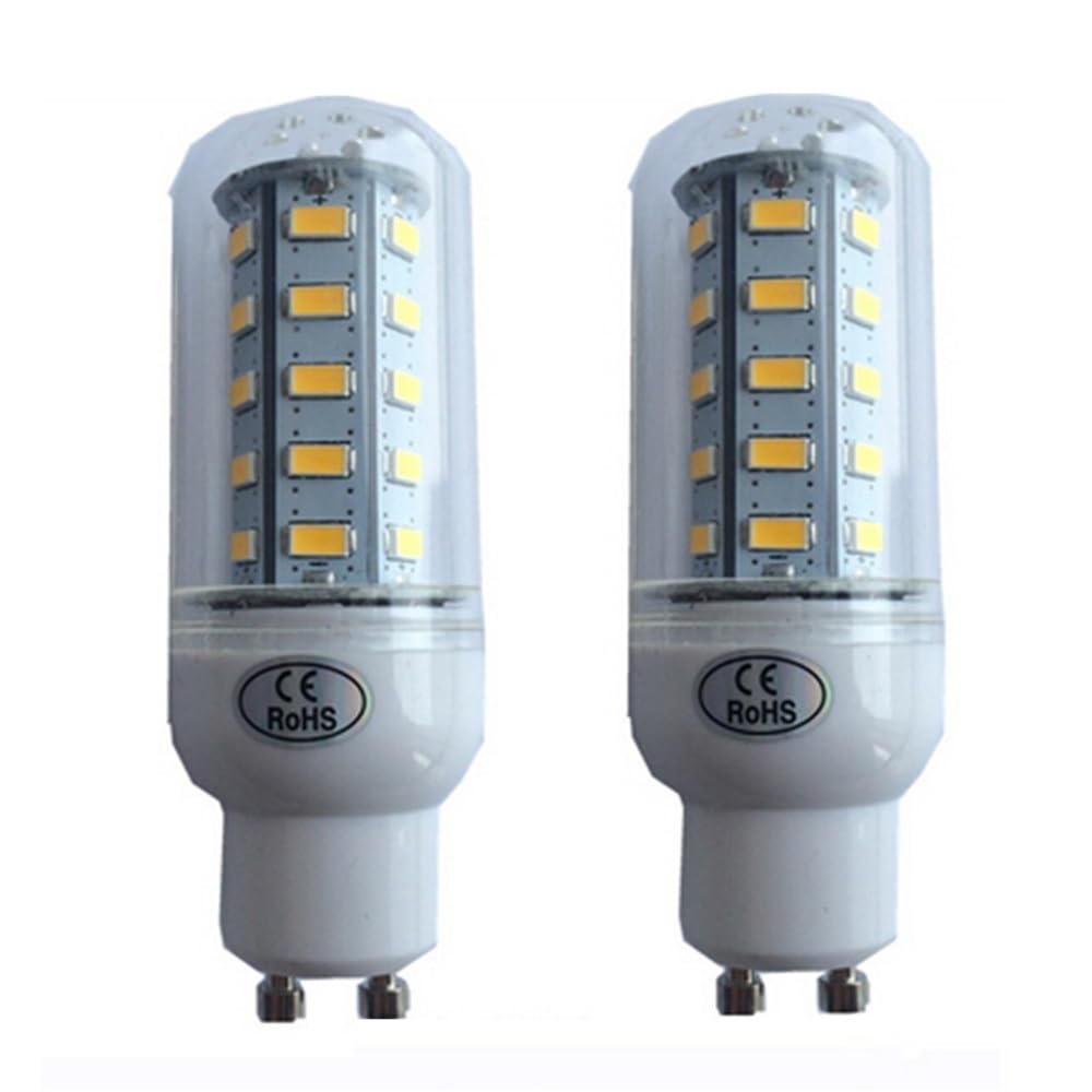 NXCVBNKZJ KJXP Lighting, Pack of 10, Led Corn Bulb AC220V GU10 5730SMD 24LED/36LED/48LED/56LED/69LED Lamps Led Spot Bulb(Warm White,GU10 36LED)