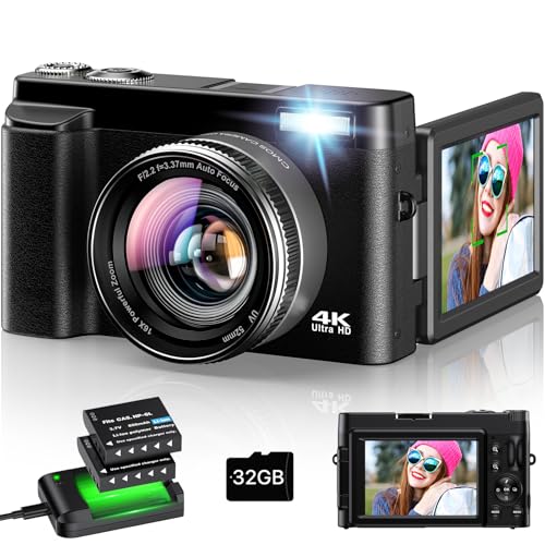 4K Digital Camera for Photography - Autofocus 48MP Vlogging Camera