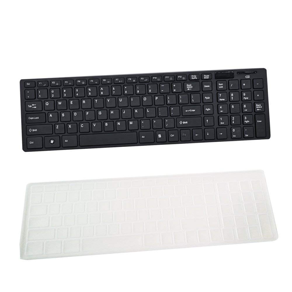 Ultra Thin Fashion Wireless Mouse and Keyboard (Black)-image-28