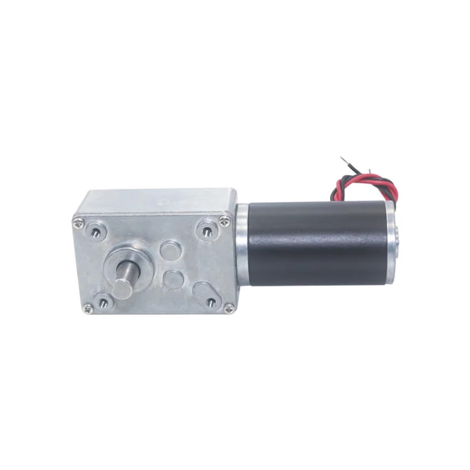 Motor de engranaje helicoidal autoblocante de baja velocidad y marcha atrás de metal con engranaje de alto par(12 RPM,12V)