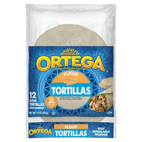 Ortega Flour Tortillas, 6 Inch, 12 Tortillas