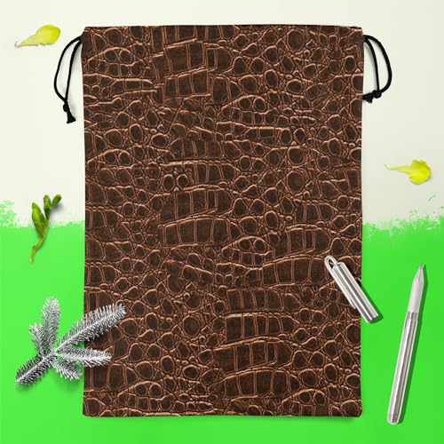 Image of ArtzFolio Crocodile Hide D2 | Reusable Sack Bag | Bag for Gym, Storage, Vegetable & Travel