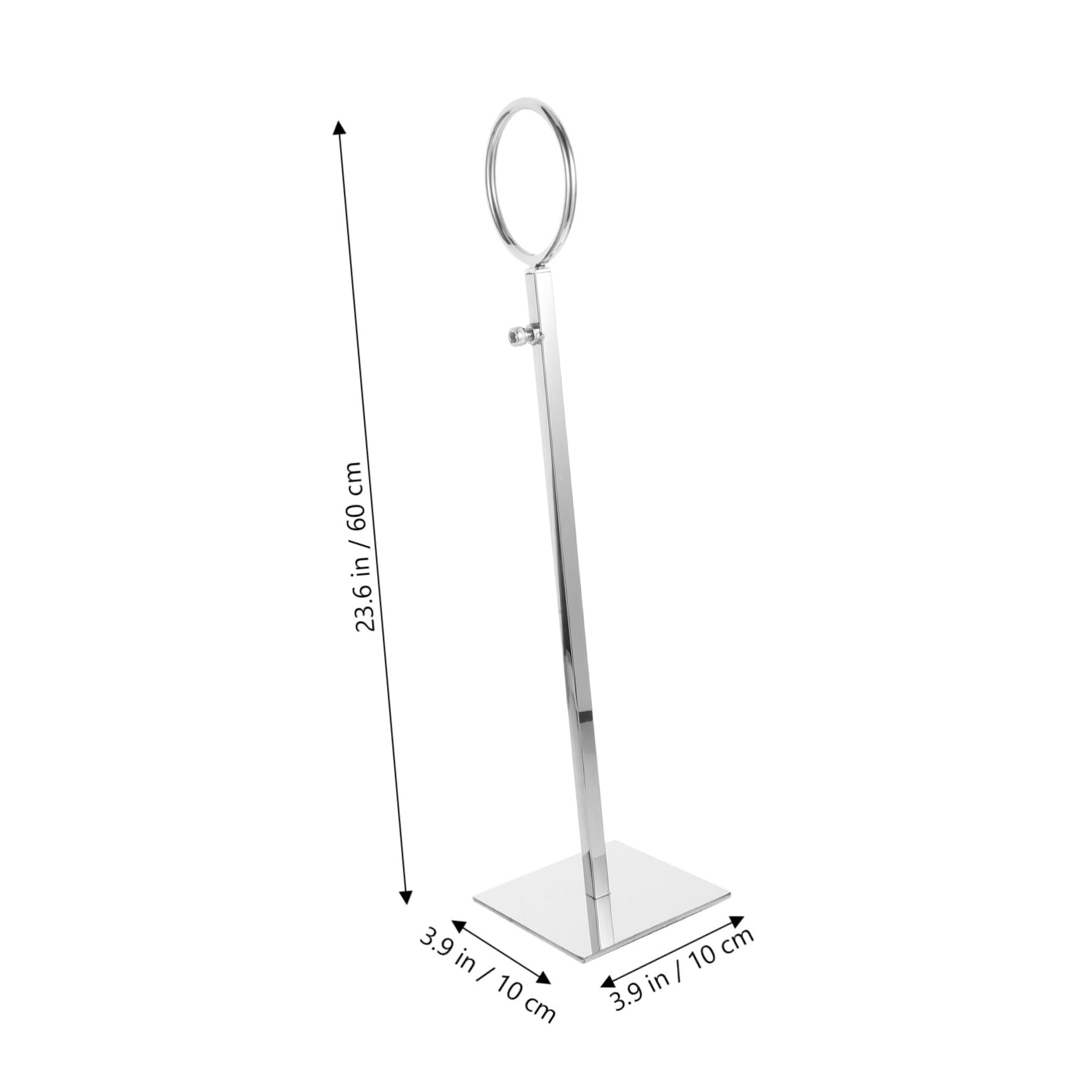 Amosfun Expositor para Bufandas y Corbatas de Hierro Plata Estructura Resistente y Altura Ajustable para Maximizar Espacio en Closet