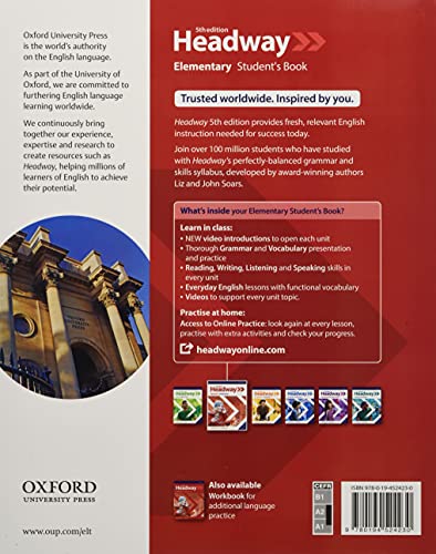 OXFORD UNIVERSITY PRESS New Headway 5th Edition Elementary. Student's Book with Student's Resource center and Online Practice Access