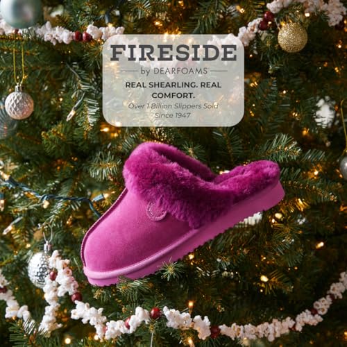 Image of Fireside by Dearfoams womens Sydney Genuine Shearling Scuff