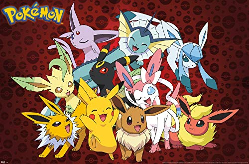 Trends International Pokemon Favorites Wall Poster 22.375" X 34"