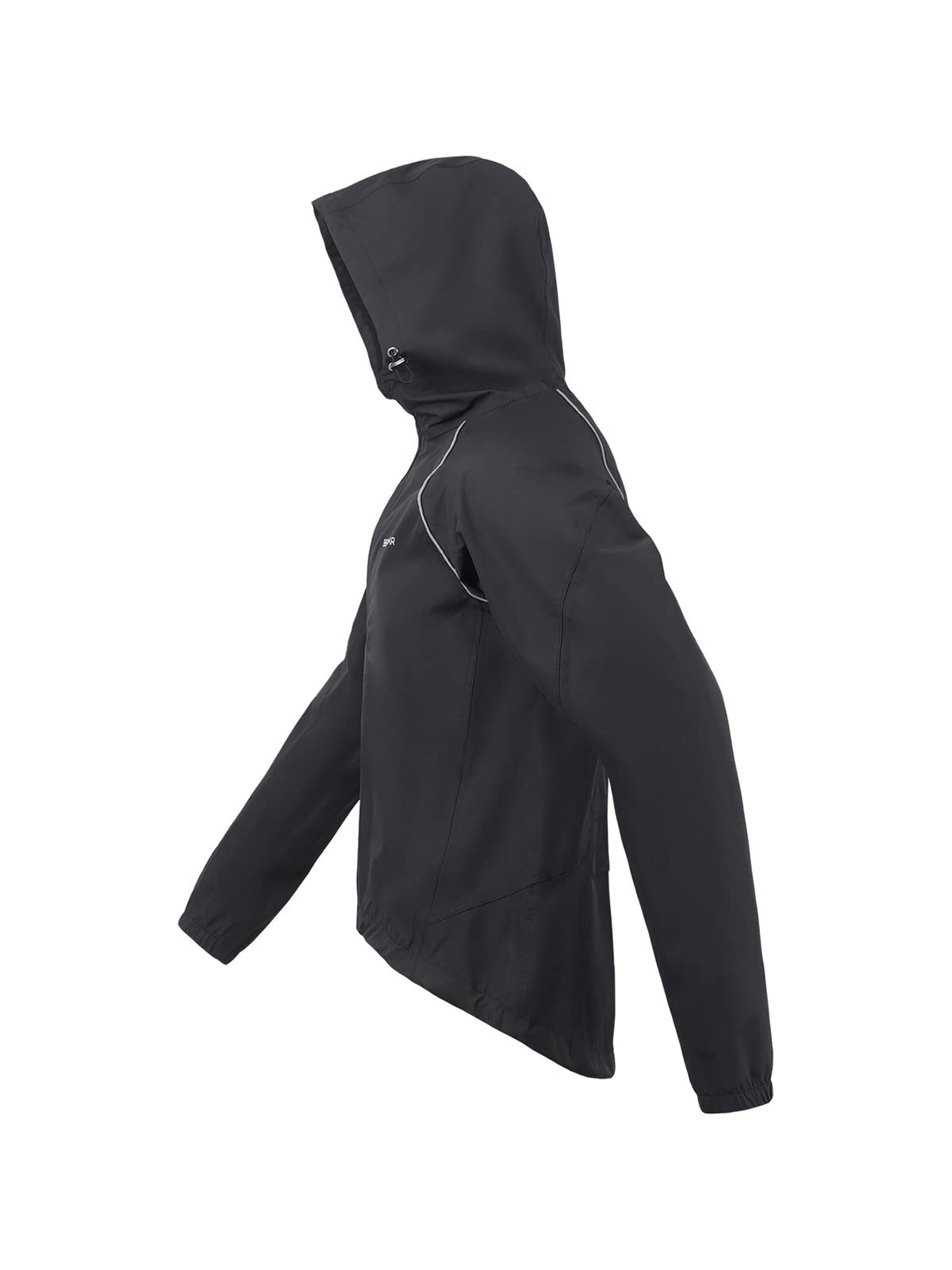 BERGRISAR Cortavientos Chaqueta de Ciclismo Running para Hombre con Capucha Impermeable Transpirable Ligero