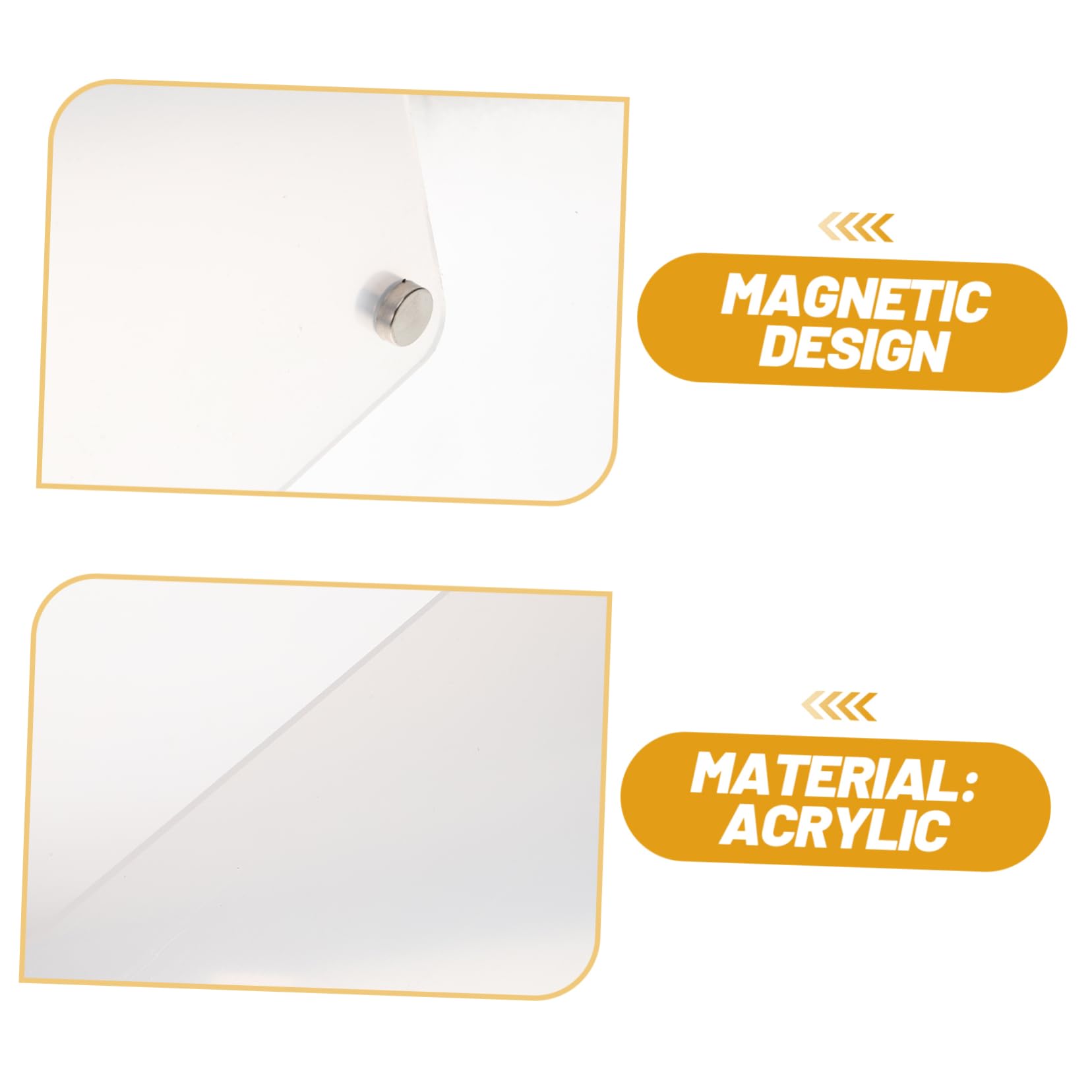 Homoyoyo Lavagna Magnetica Frigorifero Trasparente Planner Settimanale Cancellabile per Cucina Lavagnetta Riutilizzabile per Note e Pianificazione Giornaliera
