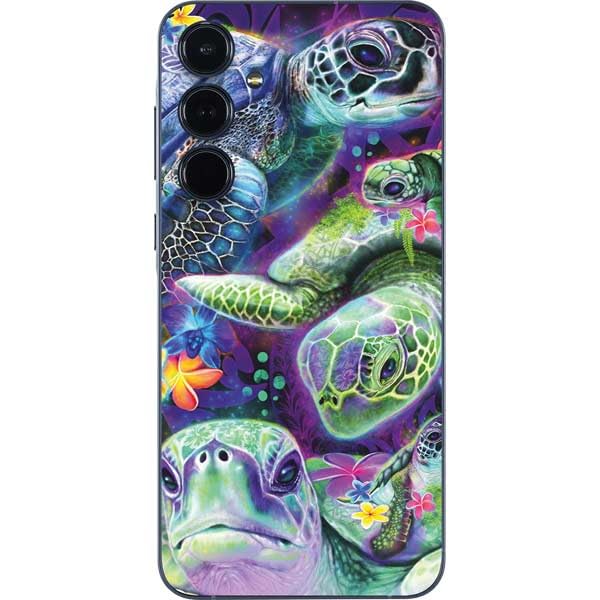 Skinit Decal Phone Skin Compatible with Galaxy A36 5G - Officially Licensed Rainbow Sea Turtles by Sheena Pike Design