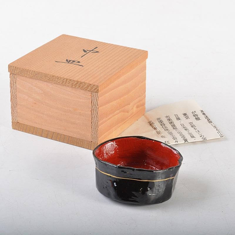 茶道具 塗師 川瀬表完作 乾漆 巾皿 共箱 N R5582