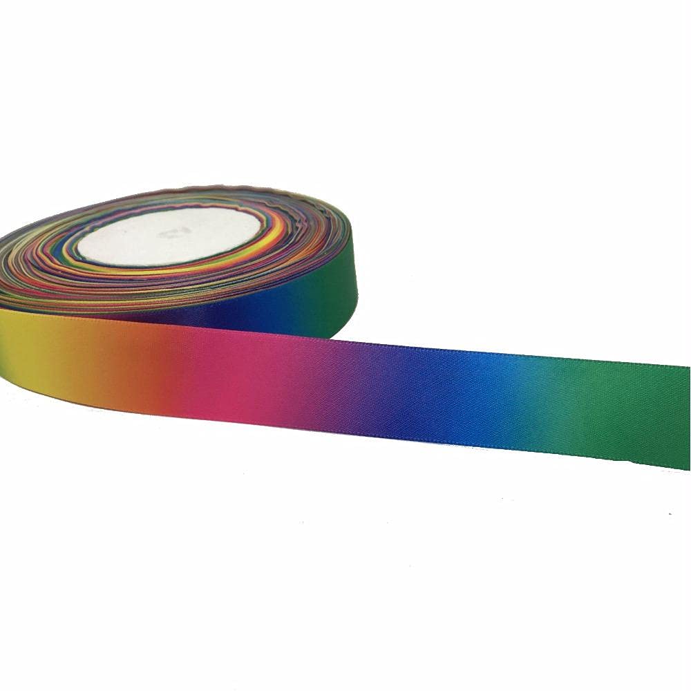 Ribbons For Gift Wrapping Ribbon For Fabric Satin Ribbons 3.8Mm 13M Rainbow Wstążka Wysokiej Jakości Poliester Satyna Drukowana Wstążka Diy Handmade Papier Do Pakowania Ślubu