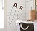 CT DISCOUNT STORE Fun Metal Wall Art Rusted Finish 2 Over Size Hanging Safety Pin small (3-3/8"W x 14-1/2") and 1 large(4-3/8"W x 22-1/2") Add More Accent Any Where In Your Home