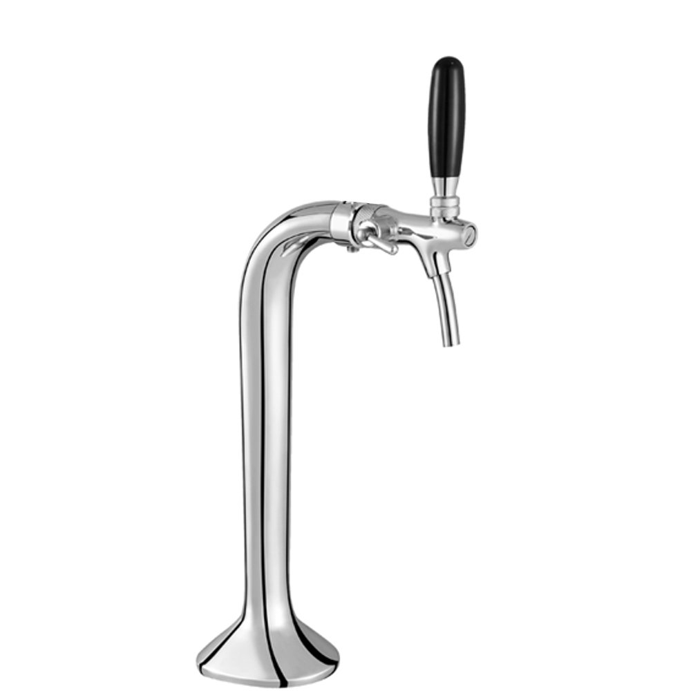 Schanksäule Classic/Cobra 1 leitig Chrom mit Kompensator Schankhahn