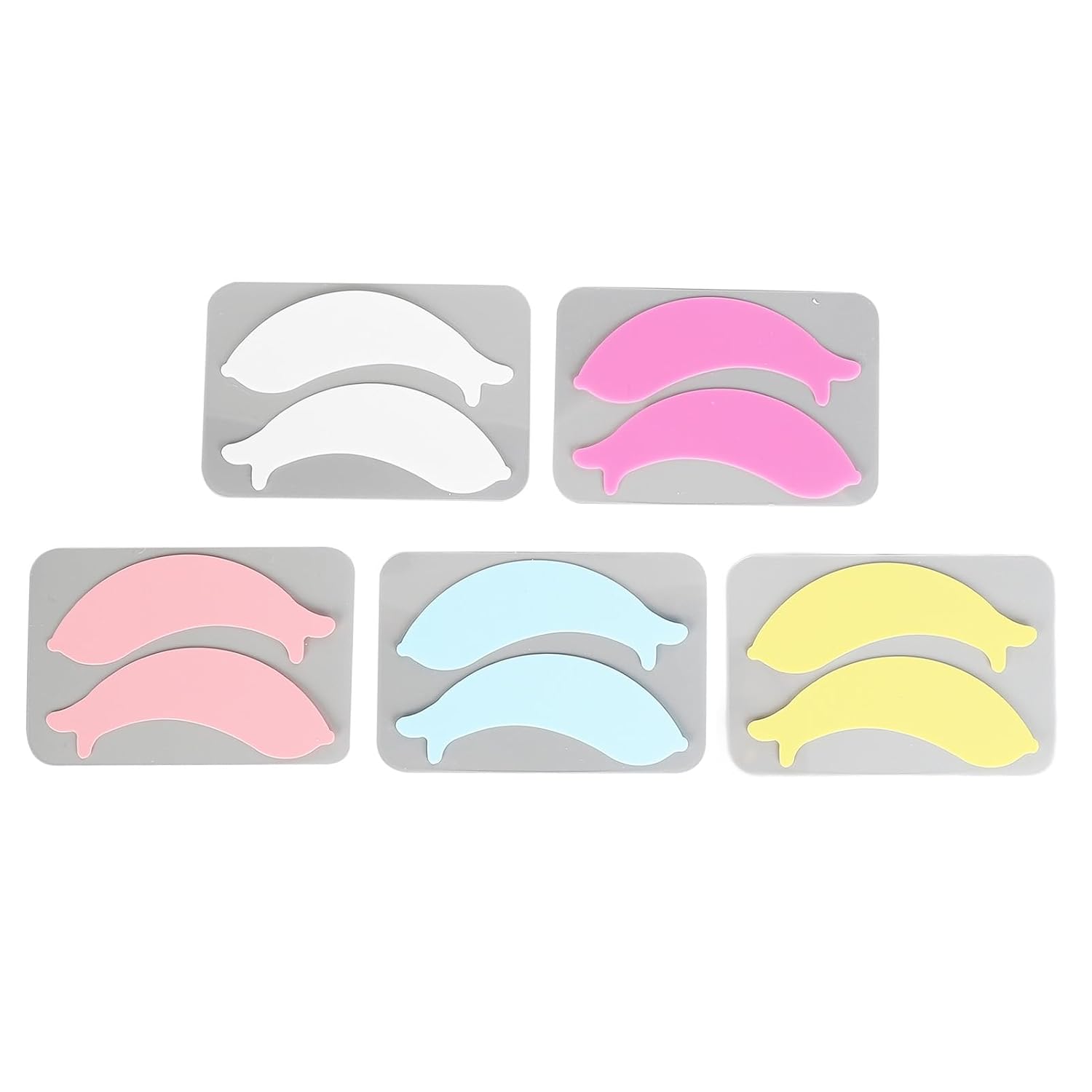 Dolphin Shape Silicone Under Eye Pads, Eyelash Extension Patches, Reusable Gel Pads for Lash Isolation, Flexible Soft Safety Adhesive Eye Pads for Salon Professionals and Beginners