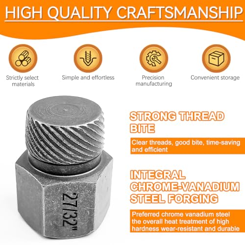 25-Teiliges Schraubenausdreher Set Profi, Schraubenentferner, Linksausdreher mit Tragetasche, Bolzenentferner, Damaged Screw Extractor zum Entfernen Von Gebrochenen Bolzen, Schrauben, Steckschrauben