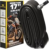 Ultraverse 17 inch x 2.50-2.75 (70/100-17) Mini Dirt Bike Inner Tube – TR4 Reinforced Valve, Straight Stem, Tube for Mini Pit Motorcycle Front Tire, Compatible with Off-Road Bikes, Moped, Scooters