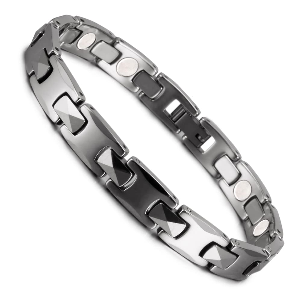 YSJNGF Charm-Armband für Herren, goldfarben, Energie-Magnetarmbänder, männlich, 21/22 cm, Paar-Schmuck, wasserdicht, Geschenk (Farbe: Rose, Damen, 21 cm)