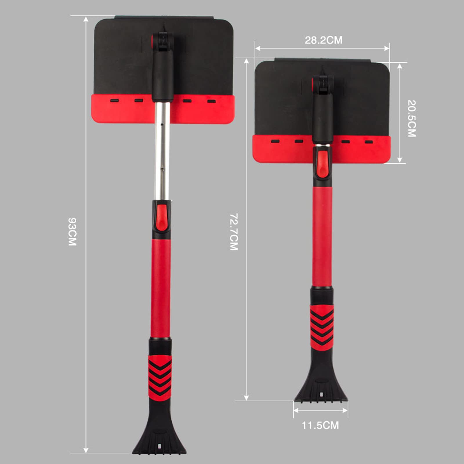 Brosse à Neige Grattoir à Glace Pelle à Neige 91,4 cm Grattoir à Glace pour Pare-Brise de Voiture, Brosse à Neige Extensible pour enlever Les Feuilles avec Scaregee pour Pare-Brise de Voiture