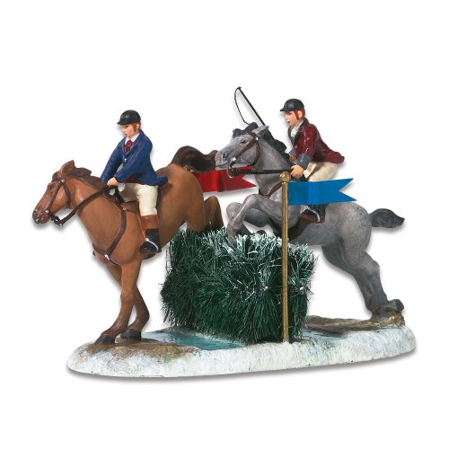 Department 56 Dickens Village The Steeplechase - Porcelain Brown Tabletop 3.5 Inches