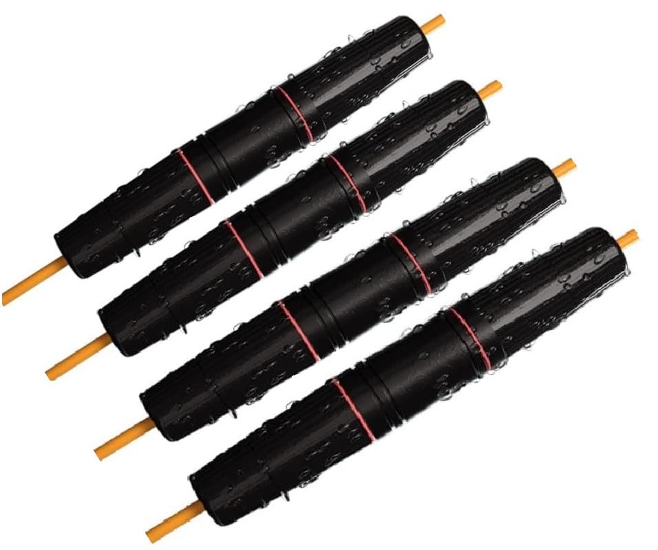 RIVER FOX THE PUJARA RJ45 Waterproof Connector, LAN Cable Joiner Shielded for CAT5/5e/6/8P8C Female to Female ethernet Coupler LAN Adapter Extender Double Head Outdoor & Indoor Black (Pack of 4) (B0D9K7JZWZ) Amazon Price History, Amazon Price Tracker